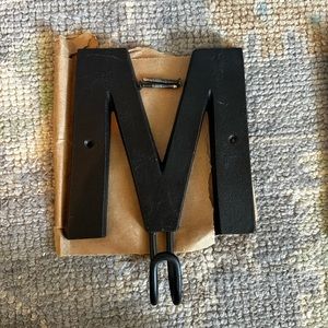 Pottery Barn ‘M’ wall hook
